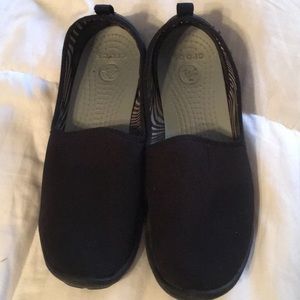 Crocs black shoes